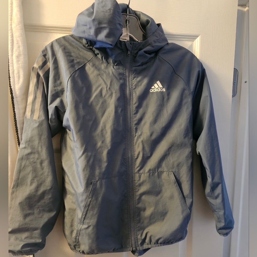 Adidas Youth 12 Windbreaker Style Jacket